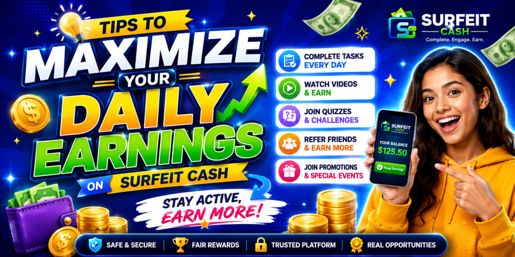 Tips to Maximize Your Daily Earnings on Surfeit Cash