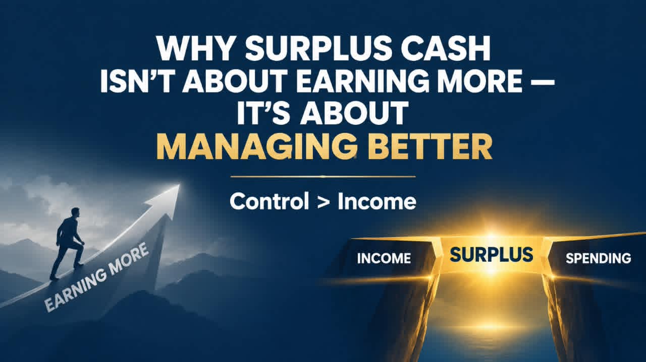 Why Surplus Cash Isn’t About Earning More — It’s About Managing Better